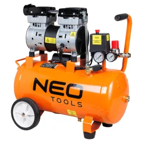   Neo Tools Kompresszor, 24L, 8 bar, 125l/perc, extra csendes, kefementes motorral, olajmentes, 80db