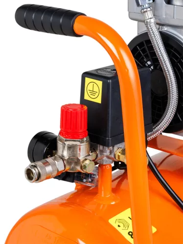 Neo Tools Kompresszor, 24L, 8 bar, 125l/perc, extra csendes, kefementes motorral, olajmentes, 80db