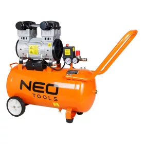   Neo Tools Kompresszor 50L, 8 bar, 180L/perc,  extra csendes, kefementes motorral, olajmentes, 80Db