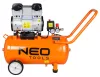 Neo Tools Kompresszor 50L, 8 bar, 180L/perc,  extra csendes, kefementes motorral, olajmentes, 80Db