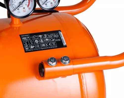 Neo Tools Kompresszor 50L, 8 bar, 180L/perc,  extra csendes, kefementes motorral, olajmentes, 80Db