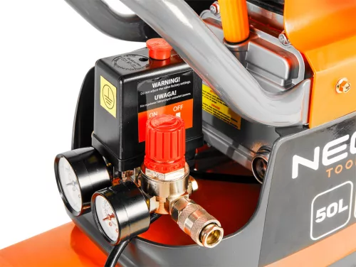 Neo Tools Kompresszor, 50L, olajkenésű, 169L/perc