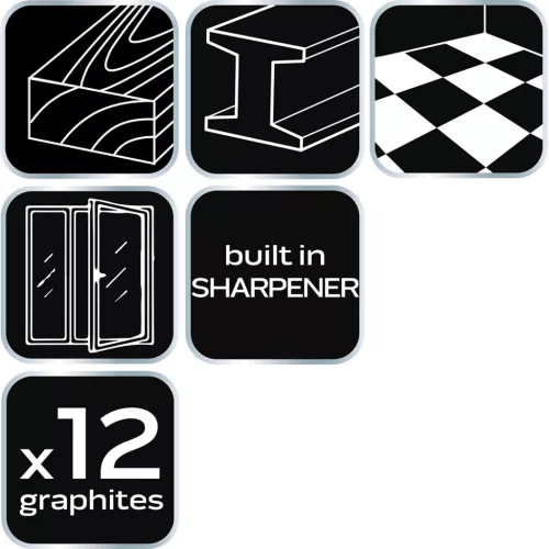 Neo Tools Ceruza, automata toll hegyezővel és 12db pótheggyel