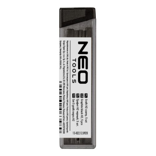 Neo Tools Ácsceruza betét fekete H2, 5db, 13-810-hez, 13-815-höz