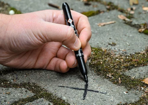 Neo Tools Jelölőfilc, vízálló olajalapú festékkel, fekete, normál hegyű