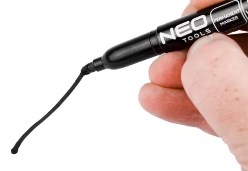 Neo Tools Jelölőfilc, vízálló olajalapú festékkel, fekete, normál hegyű