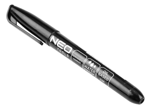 Neo Tools Jelölőfilc, vízálló olajalapú festékkel, fekete, normál hegyű