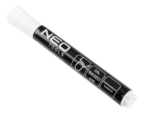Neo Tools Jelölőfilc, vízálló olajalapú festékkel, fehér, normál hegyű