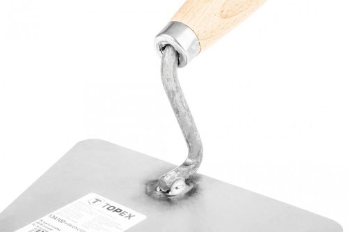 Topex kőműves kanál 180x180mm inox