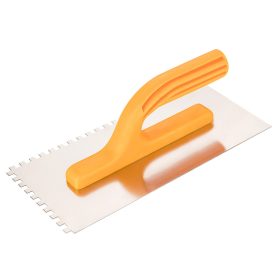   Topex Acél simító, fogazott, rozsdamentes, 280x130mm, 6x6x6mm fog