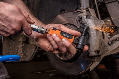 Neo Tools Pneumatikus derékszögcsiszoló, sarokcsiszoló 1/4" 1/8", 6mm/3mm, 20 000 rpm