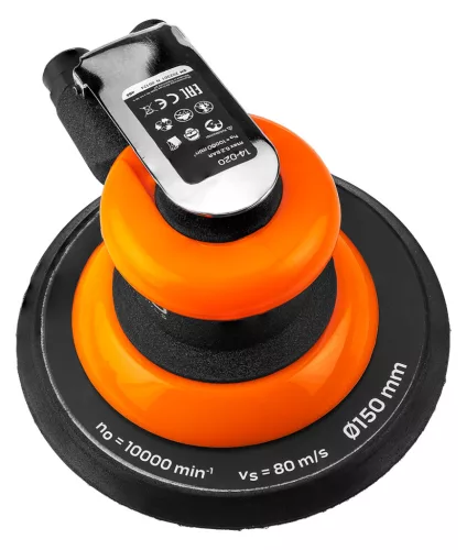 Neo Tools Pneumatikus excentercsiszoló, 150mm, 10 000 rpm