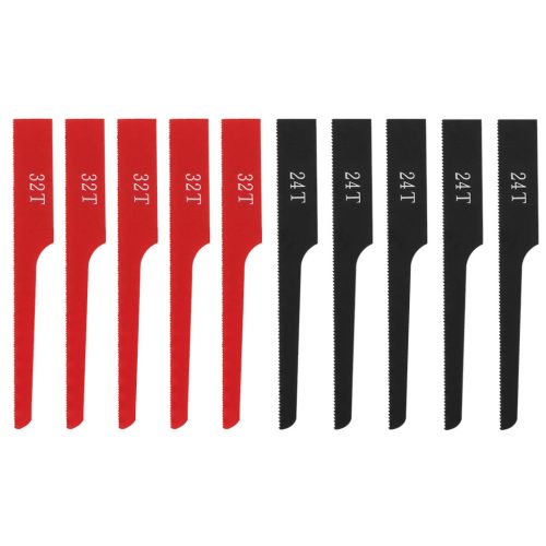 Neo Tools Fűrészlap készlet 14-034 pneumatikus orrfűrészhez, 24 és 32 fogú lapok, 10db