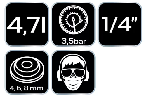Neo Tools Pneumatikus festékszóró pisztoly szerkezeti/struktúrális festékhezekhez