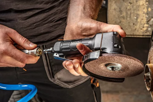 Neo Tools Pneumatikus sarokcsiszoló 125mm, 10000rpm