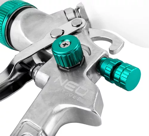 Neo Tools Pneumatikus festékszóró pisztoly, felső tartályos, 1,4mm - HVLP