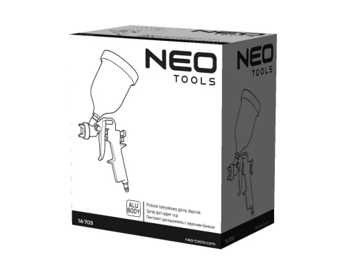 Neo Tools Pneumatikus festékszóró pisztoly, felső tartályos, 1,4mm - hobby