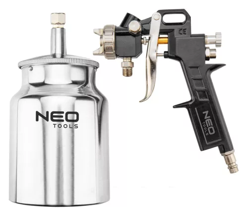 Neo Tools Pneumatikus festékszóró pisztoly, alsó tartályos, 1,5mm