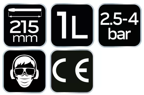 Neo Tools Pneumatikus alvázvédő, motormosó, olajozó pisztoly, HVLP