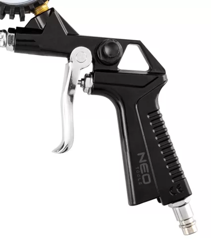 Neo Tools Pneumatikus kerékfúvó pisztoly, nyomásmérővel 63mm