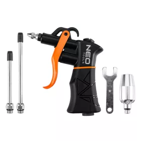   Neo Tools Pneumatikus lefúvópisztoly, nagy teljesítményű, cserélhető fejekkel