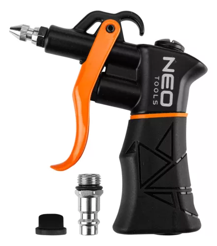 Neo Tools Pneumatikus lefúvópisztoly, nagy teljesítményű, cserélhető fejekkel