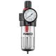 Neo Tools Pneumatikus víztelenítő szűrő 1/2", nyomásszabályzóval, fém