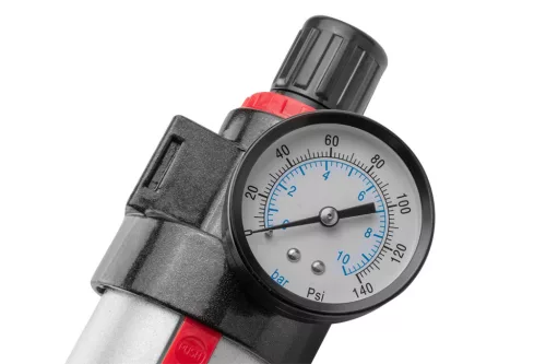 Neo Tools Pneumatikus víztelenítő szűrő 1/2", nyomásszabályzóval, fém