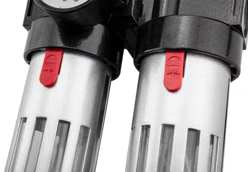 Neo Tools Pneumatikus víztelenítő szűrő és olajzó 1/2", nyomásszabályzóval, fém