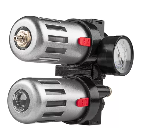Neo Tools Pneumatikus víztelenítő szűrő és olajzó 1/2", nyomásszabályzóval, fém