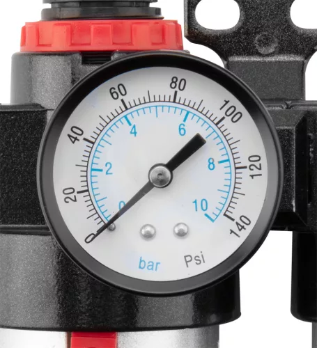 Neo Tools Pneumatikus víztelenítő szűrő és olajzó 1/2", nyomásszabályzóval, fém