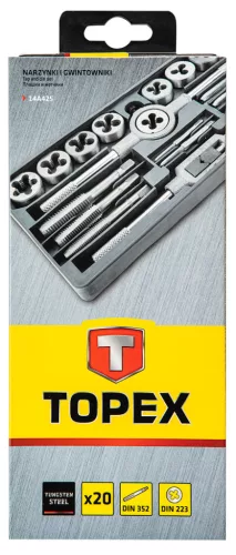 Topex Menetszerszám készlet 20db, M3-M12