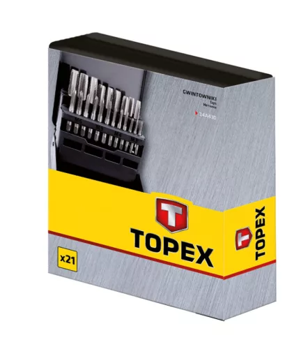 Topex Menetfúró készlet 21db M3-M12