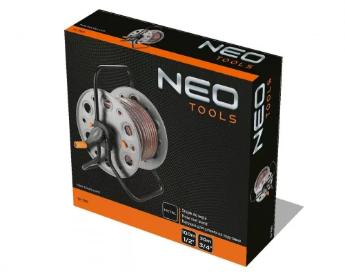 Neo Tools tömlődob fém 1/2" 100m , 3/4" 30m optima