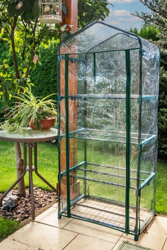 Neo Tools Növényház 69 x 49 x 160cm, PVC fólia, fémszerkezet