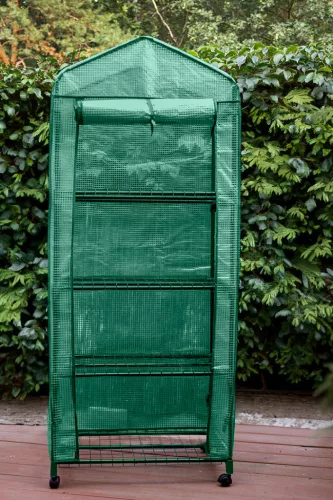 Neo Tools Növényház, 69x69x160cm, PE fólia, fémszerkezet