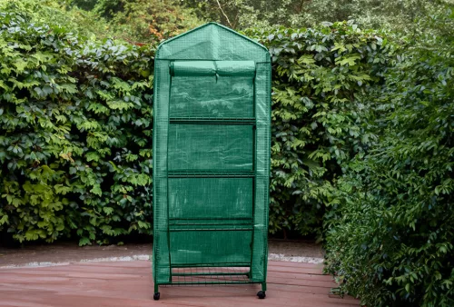 Neo Tools Növényház, 69x69x160cm, PE fólia, fémszerkezet