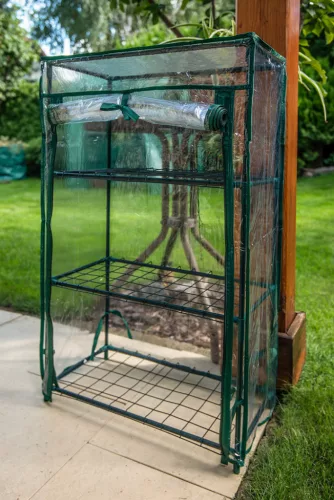 Neo Tools Növényház 46 x 24 x 80cm, PVC fólia, fémszerkezet