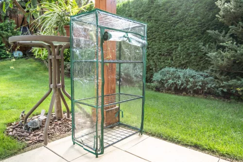 Neo Tools Növényház 46 x 24 x 80cm, PVC fólia, fémszerkezet