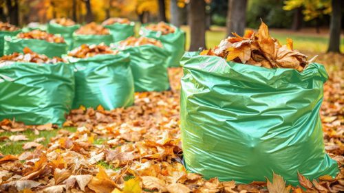 Neo Tools Szemeteszsák 200l, 90x120cm, zöld, erősített húzószalagos, vastagság:40mic, 10db