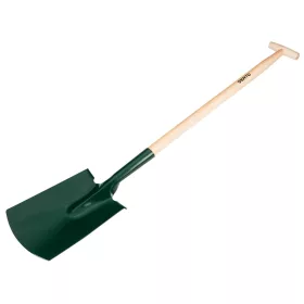 Verto Ásólapát, T markolattal, fa nyéllel, American