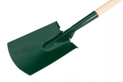 Verto Ásólapát, T markolattal, fa nyéllel, American