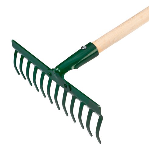 Verto Gereblye, 12 fogú, fa nyéllel