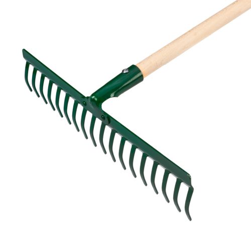 Verto Gereblye, 18 fogú, fa nyéllel