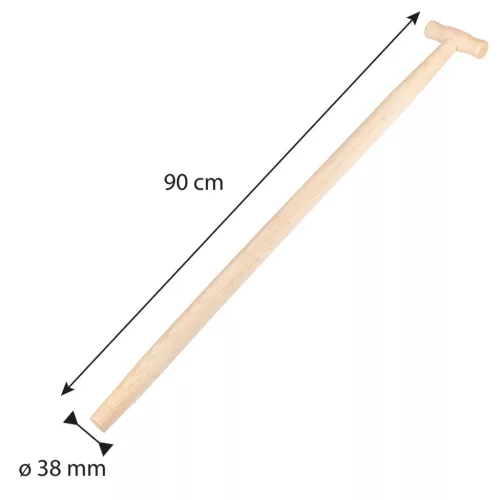 Verto Ásónyél, bükkfa, T fogantyús, 38mm/90cm