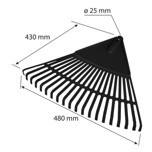 Verto Lombseprű, műanyag 480x430mm