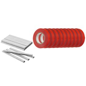   Verto Növénykötöző szalag + kapocs készlet 25m szalag + 10000 kapocs, 15G455-höz