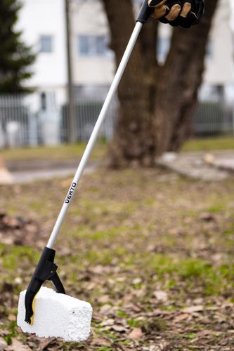 Verto Szemétfelszedő csipesz, rugós, forgófejes, 76cm