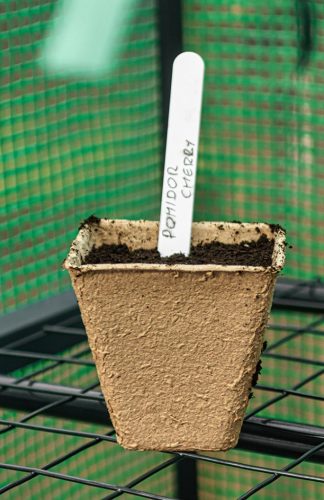 Verto Palántázó doboz, papír, 8x8x7,8cm, 18 db/cs