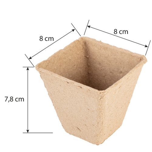 Verto Palántázó doboz, papír, 8x8x7,8cm, 18 db/cs